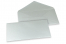 Coloured greeting card envelopes - silver metallic, 110 x 220 mm | Bestbuyenvelopes.uk