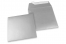 Silver metallic coloured paper envelopes - 160 x 160 mm | Bestbuyenvelopes.uk