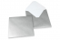 Coloured greeting card envelopes - silver, 155 x 155 mm | Bestbuyenvelopes.uk