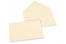 Coloured greeting card envelopes - ivory white, 125 x 175 mm | Bestbuyenvelopes.uk