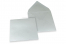 Coloured greeting card envelopes - silver metallic, 155 x 155 mm | Bestbuyenvelopes.uk