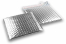 Silver - metallic air-cushioned envelopes, square | Bestbuyenvelopes.uk